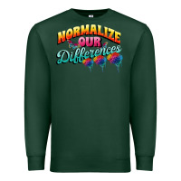 Sports Green Normalize our differences Autism Premium Sweatshirt - FaDigitalArtStudio