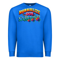 True Royal Normalize our differences Autism Premium Sweatshirt - FaDigitalArtStudio