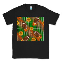Black american football with sunflower tumbler Classic Tee - BundleAndBundleShop