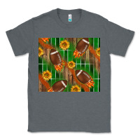 Charcoal Heather american football with sunflower tumbler Classic Tee - BundleAndBundleShop
