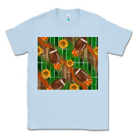 Dusty Blue american football with sunflower tumbler Classic Tee - BundleAndBundleShop