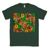 Sports Green american football with sunflower tumbler Classic Tee - BundleAndBundleShop