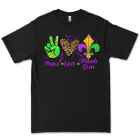 Black peace love mardi gras Premium Tee - JahusDesignShop