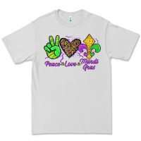 Dove Grey peace love mardi gras Premium Tee - JahusDesignShop