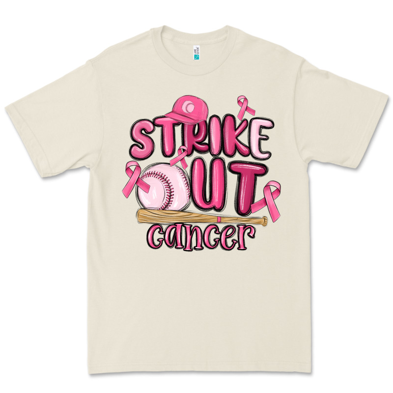 Strike Out Cancer Baseball Premium Tee by MaliasSmallBusiness | Teevron