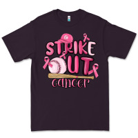 Plum strike out cancer baseball Premium Tee - MaliasSmallBusiness