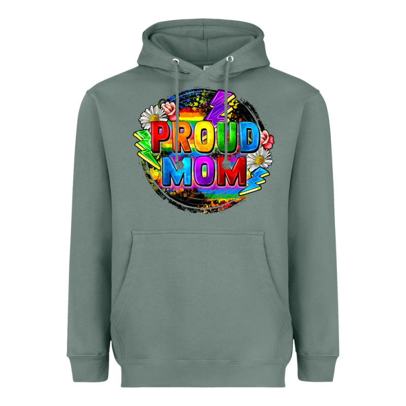 Proud Mom Lgbtq+ Mother's Day Heavyweight Hoodie by FaDigitalArtStudio | Teevron