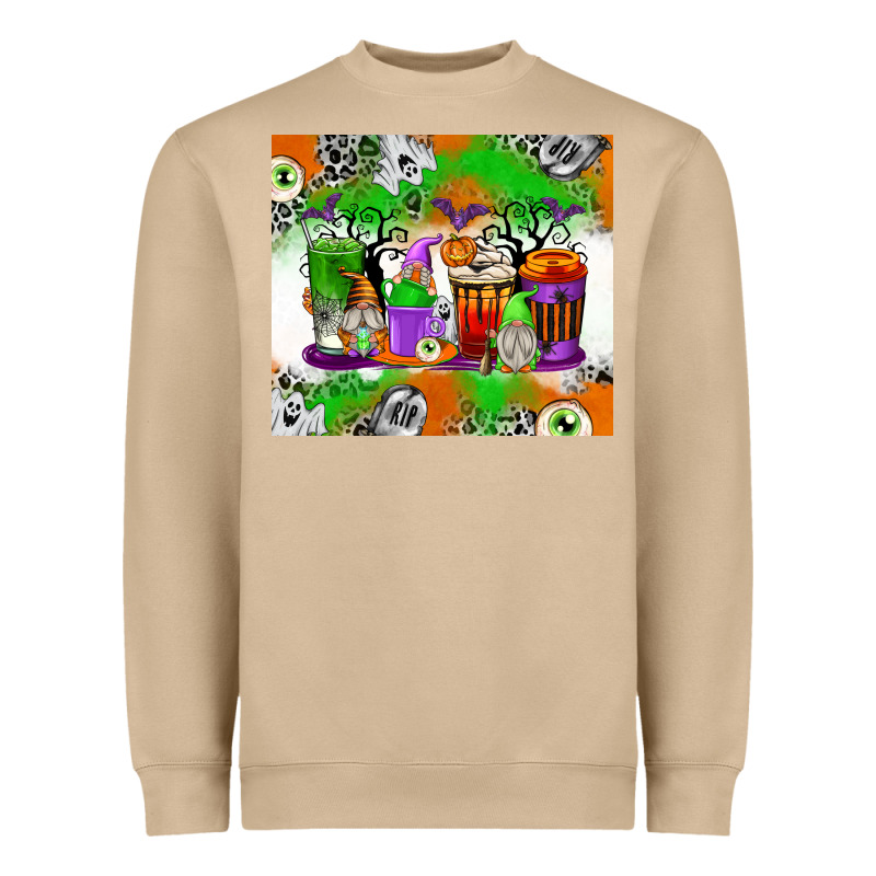 Halloween Coffee Cups Heavyweight Sweatshirt by texasbilliewilder | Teevron