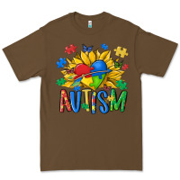 Cacao austism sunflower Premium Tee - MaliasSmallBusiness