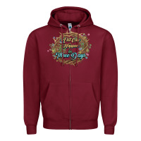 Burgundy Crown of thorns Easter Day Zipper Hoodie - HowdyJamesFarm