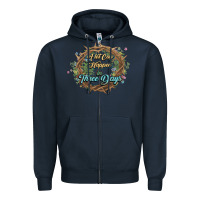 Navy Crown of thorns Easter Day Zipper Hoodie - HowdyJamesFarm