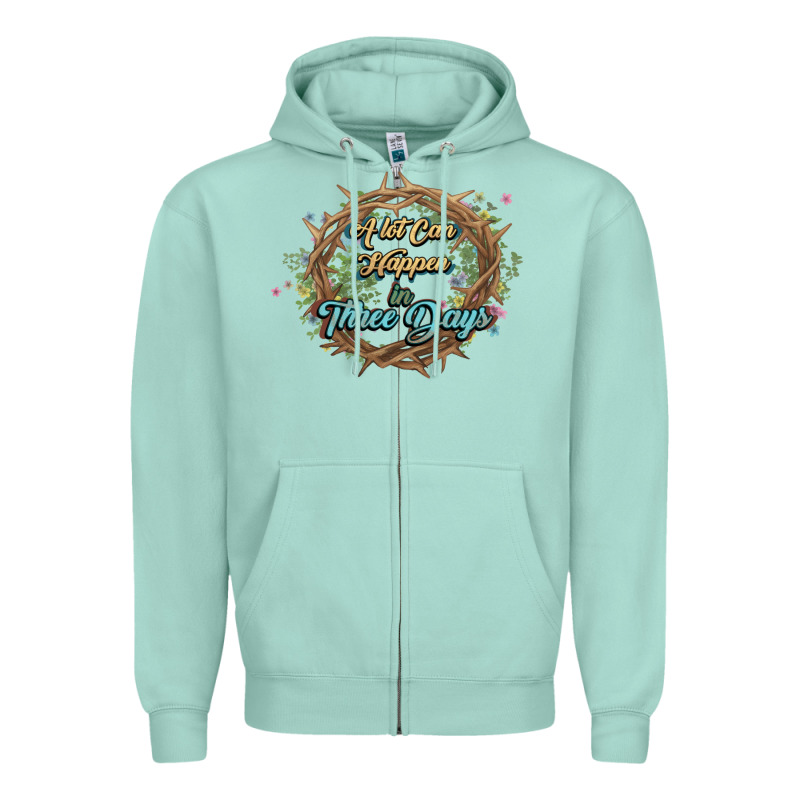 Crown Of Thorns Easter Day Zipper Hoodie by HowdyJamesFarm | Teevron