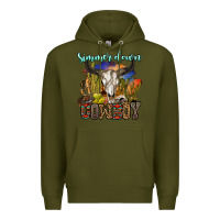 Army Green simmer down cowboy Premium Hoodie - OliviaCreatesArt