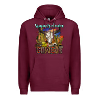 Burgundy simmer down cowboy Premium Hoodie - OliviaCreatesArt
