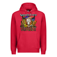 Cardinal simmer down cowboy Premium Hoodie - OliviaCreatesArt