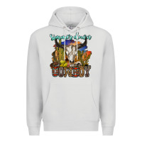 Dove Grey simmer down cowboy Premium Hoodie - OliviaCreatesArt