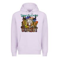 Lilac simmer down cowboy Premium Hoodie - OliviaCreatesArt