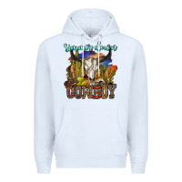 White simmer down cowboy Premium Hoodie - OliviaCreatesArt
