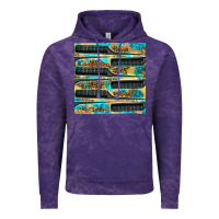 Cloud Purple Hairdresser Parting Comb With Leopard And Glitter Seamless Pattern Bbs Vintage Hoodie - BundleAndBundleShop