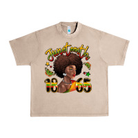 French Oak juneteenth 1865 black woman Urban Heavy Tee - LillyAllenDesigns