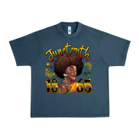 Midnight Navy juneteenth 1865 black woman Urban Heavy Tee - LillyAllenDesigns