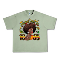 Oil Green juneteenth 1865 black woman Urban Heavy Tee - LillyAllenDesigns