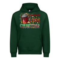 Forest Green afamilytloveschristmas Urban Hoodie - CowhideDigitalArt