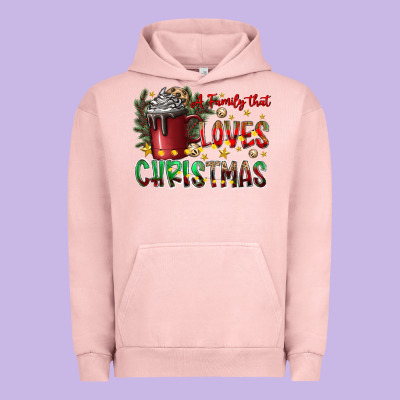 Afamilytloveschristmas Urban Hoodie Designed By Cowhidedigitalart