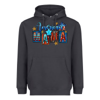 Smoke American mama 4th of july Heavyweight Hoodie - FaDigitalArtStudio
