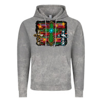 Cloud Rock cross leopard cowhide glitter serape Vintage Hoodie - RanaPortraitStore