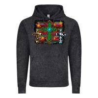 Vintage Black cross leopard cowhide glitter serape Vintage Hoodie - RanaPortraitStore
