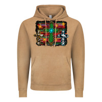 Vintage Camel cross leopard cowhide glitter serape Vintage Hoodie - RanaPortraitStore