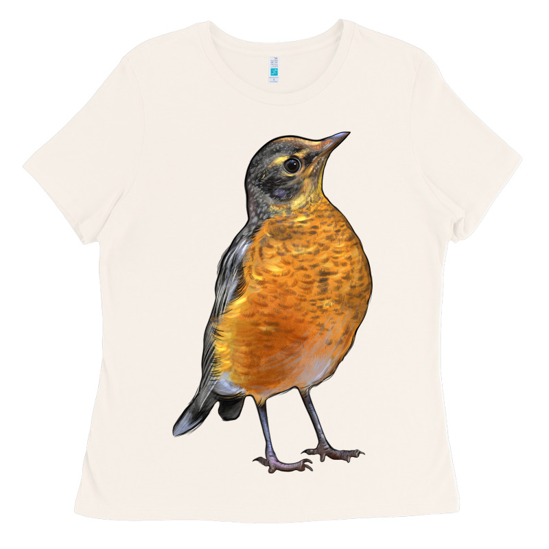 American Robin Bird Ladies Tee by LillyAllenDesigns | Teevron