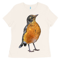 Bone American Robin Bird Ladies Tee - LillyAllenDesigns