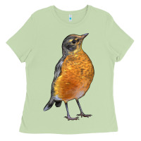 Matcha American Robin Bird Ladies Tee - LillyAllenDesigns