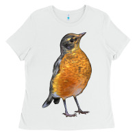 White American Robin Bird Ladies Tee - LillyAllenDesigns