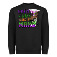 Black Even Witches Need a Marg Heavyweight Sweatshirt - texasbilliewilder