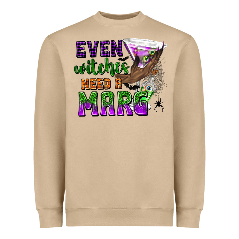 Even Witches Need A Marg Heavyweight Sweatshirt by texasbilliewilder | Teevron