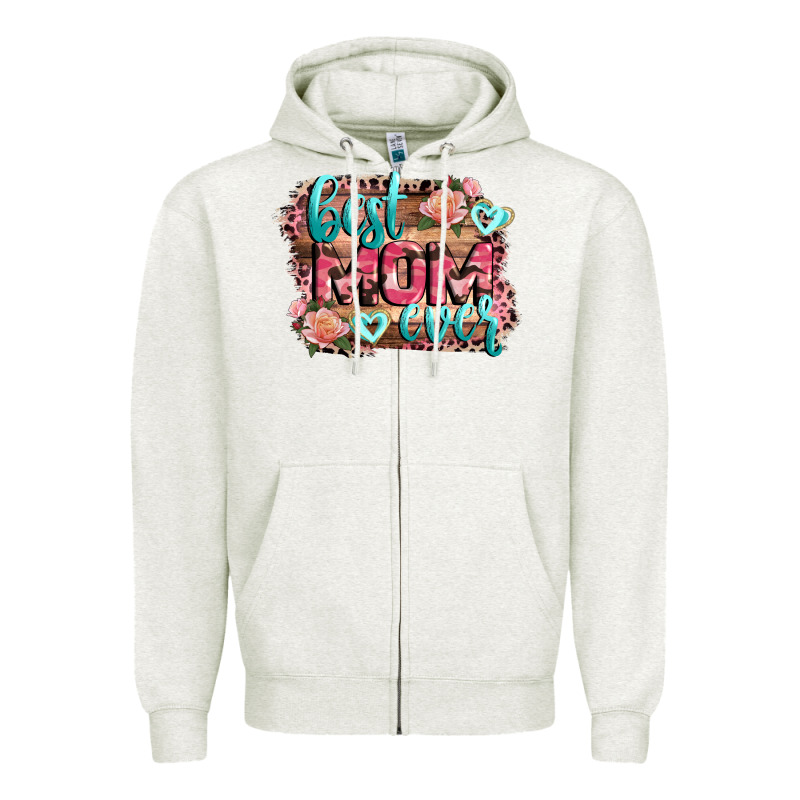 Best Mom Ever Mother's Day Zipper Hoodie by CowGirlArtShop | Teevron