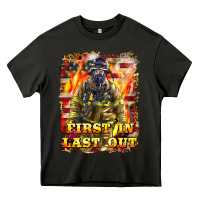 Asphalt First In last Out Firefighter Heavy Core Tee - LillyAllenDesigns