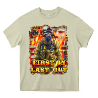 Mossy First In last Out Firefighter Heavy Core Tee - LillyAllenDesigns