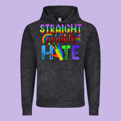 Straight Againts Hate Vintage Hoodie Designed By Bundleandbundleshop