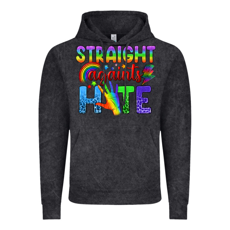 Straight Againts Hate Vintage Hoodie by BundleAndBundleShop | Teevron