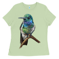 Matcha Ruby Throcuted Hummingbird Ladies Tee - LillyAllenDesigns