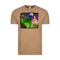 Vintage Coffee halloween background Vintage Tee - JahusDesignShop