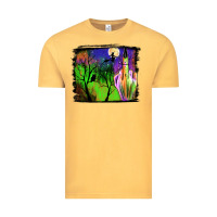 Vintage Mustard halloween background Vintage Tee - JahusDesignShop