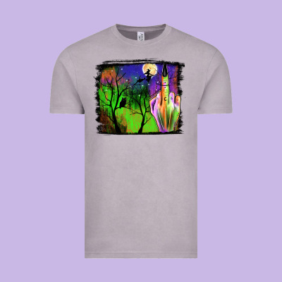 Halloween Background Vintage Tee Designed By Jahusdesignshop