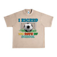 French Oak i kicked 100 days of school Urban Heavy Tee - LillyAllenDesigns