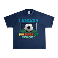 Navy i kicked 100 days of school Urban Heavy Tee - LillyAllenDesigns
