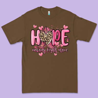 Hope Nobody Fights Alone Premium Tee Designed By Maliassmallbusiness